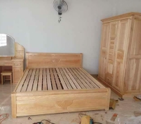 Giường ngủ gỗ Sồi 1M6