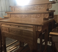 BÀN CÚNG 3 TẦNG GÕ 1M53