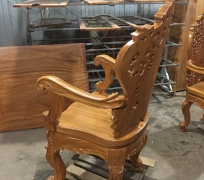 Ghế Lui Có tay mặt 4cm gõ