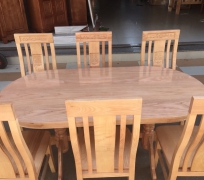 BÀN ĂN 6 GHẾ GỖ SỒI