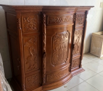 TỦ THỜ CĂM XE VỚI KÍCH THƯỚC 145cm cao 1m55 sâu 68cm
