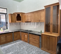 KỆ BẾP GỖ GÕ 11