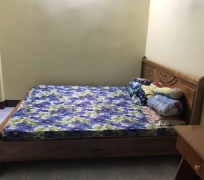 Giường Gỗ Tràm Bông Vàng Thang Dạt 1m8