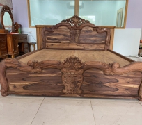 GIƯỜNG GỖ CẨM LAI VIỆT  001 ( HÌNH CHỤ THẶT)