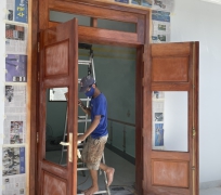 CỬA CHÍNH GỖ  LIM ( Hình chụp thật)