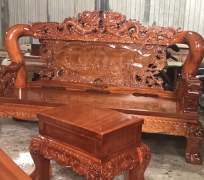 TRIỆN RỒNG ĐỈNH TỰA BÁT TIÊN TAY 16 GỖ TRÀM ( HÌNH CHỤP THẬT)