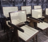 GHẾ BỌC MÂY GỖ TRÀM BÔNG VÀNG 02