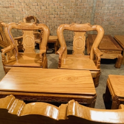 SALON CHÂN XOAY TAY 12 GÕ 6 MÓN