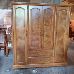 Tủ áo gõ Nam Phi 1.8m