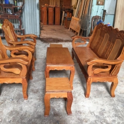 Salon Kiếm gỗ căm xe mặt gõ đỏ 6 món