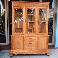 TỦ RƯỢU 1m6  *2m1 GÕ ĐỎ NAM PHI