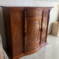 TỦ THỜ CĂM XE VỚI KÍCH THƯỚC 145cm cao 1m55 sâu 68cm