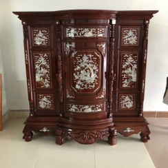 TỦ THỜ BỤNG PHỆ CĂM CẨN  1M6