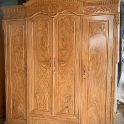 TỦ ÁO GÕ TÂN CỔ ĐIỂN 2M