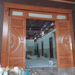 CỬA CHÍNH GỖ CĂM XE