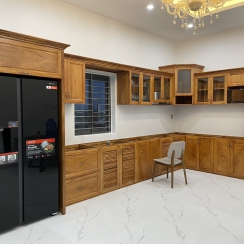 KỆ BẾP GỖ GÕ 13