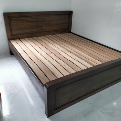 GIƯỜNG GỖ GÕ 1M8 DẠT THƯỜNG