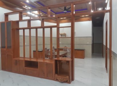 CÔNG TRÌNH NỘI THẤT GỖ NHÀ ANH THUÂN Ở HÓA AN