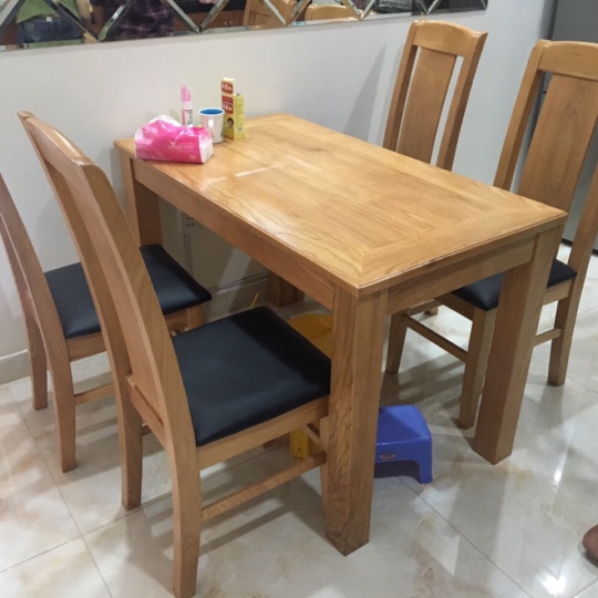 Bàn ăn sồi 4 ghế