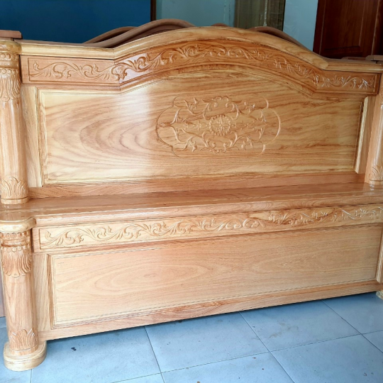 GIƯỜNG nGỦ GỖ GÕ 1M6