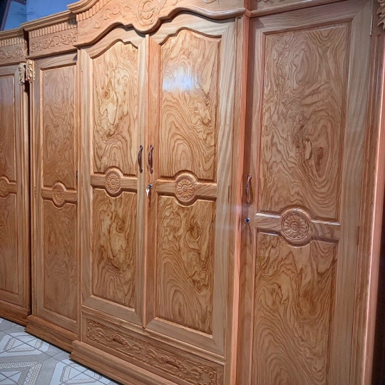 TỦ ÁO GÕ TÂN CỔ ĐIỂN 2M4
